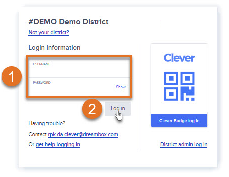 Demo Clever Login Page.png