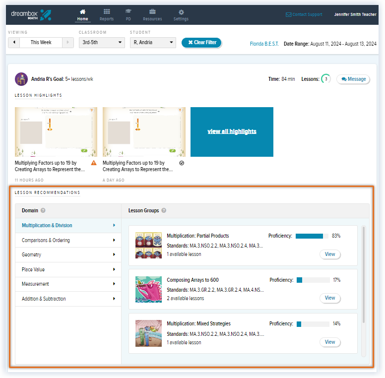 Updated Home Page_New Student Usage Article_Lesson Recommendations.png