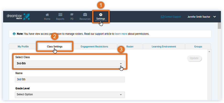 Updated Teacher Settings tab_Class Settings_Open Class Settings tab.png