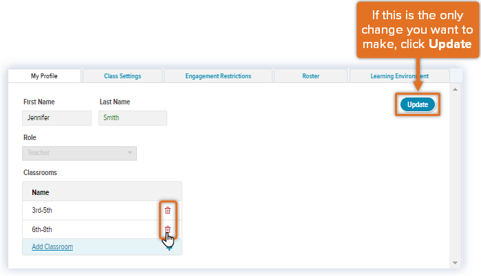Updated Teacher Settings tab_Profile tab_remove classroom.png
