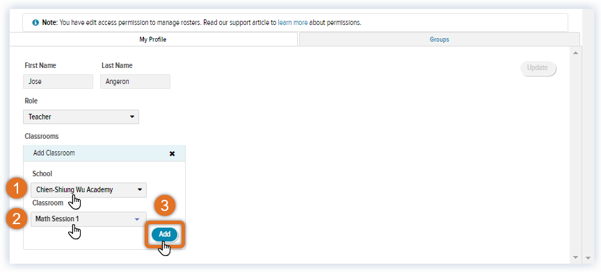 Updated Settings tab_Educators Tab_Unassigned Educator_Teacher_Add Classroom.png