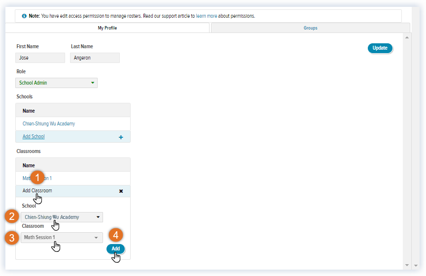 Updated Settings tab_Educators Tab_Unassigned Educator_School Admin_Add Classroom.png