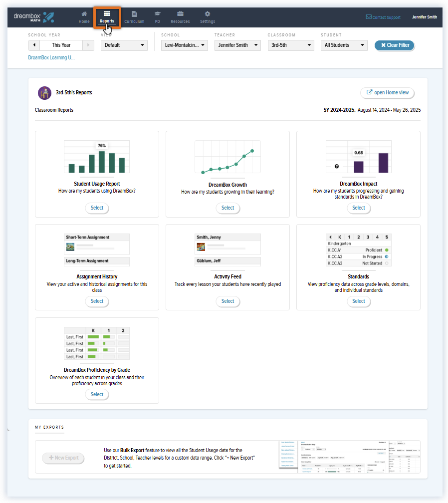 Math_Reports Page with Curriclum Guide.png