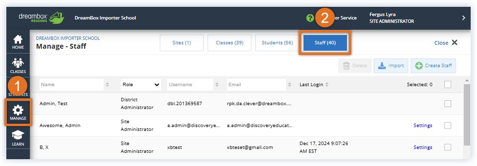 Reading Plus_Transfer Staff_Manage Tab and Staff Tab.png