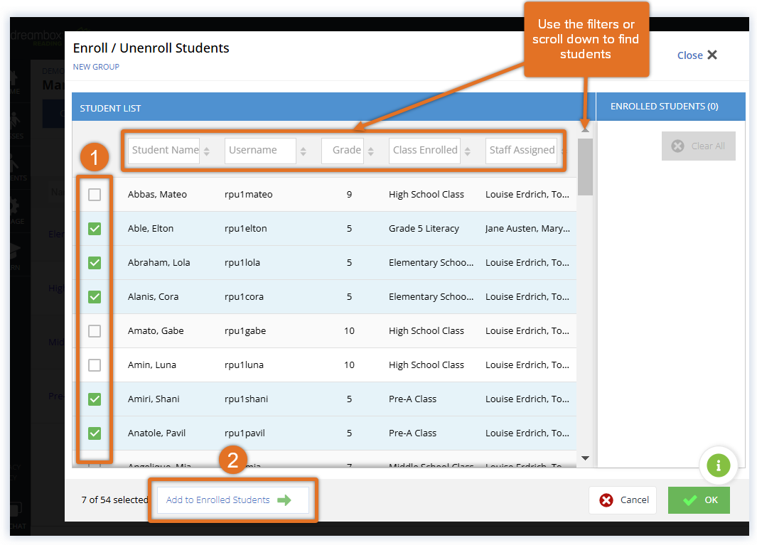 Reading Plus_Teacher_Enroll Students in Group_Select Students.png