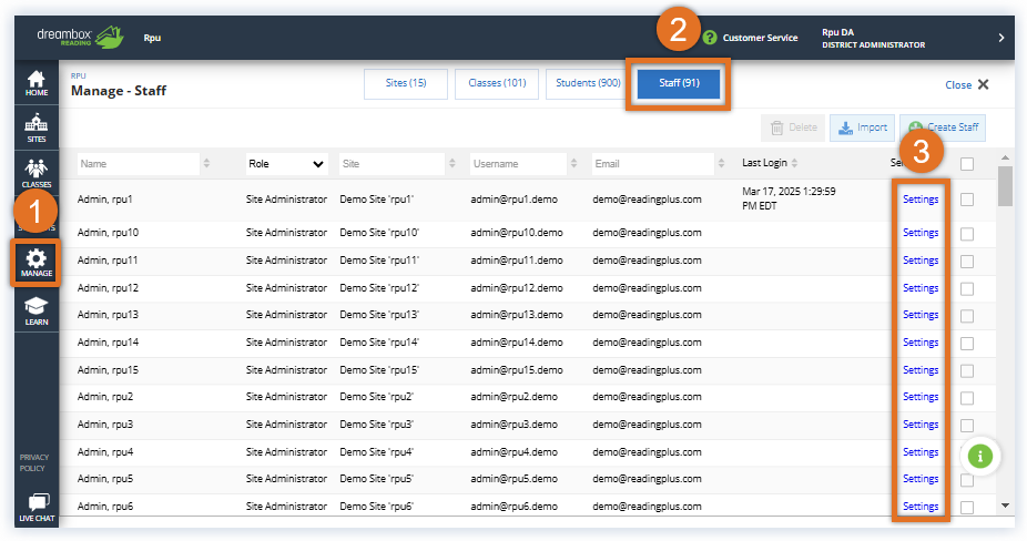 Reading Plus_Admin_Manage_Select Staff Settings.png