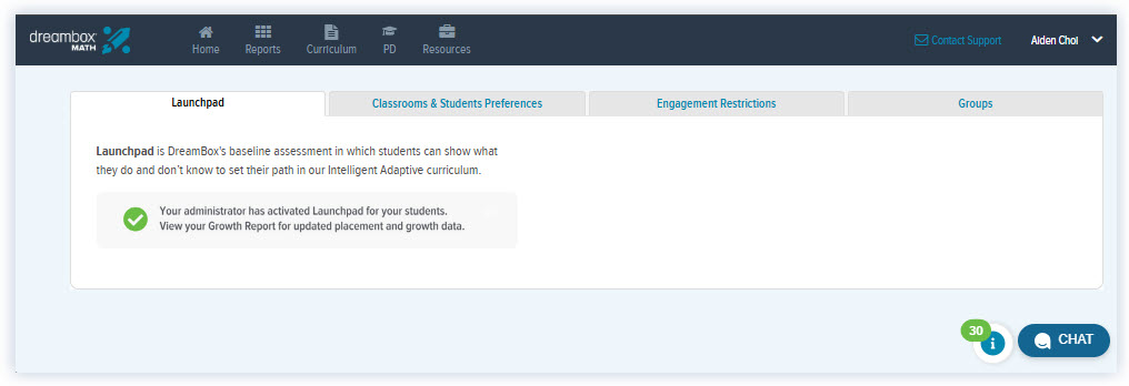 Math_New Settings_Launchpad Tab_Teacher_Launchpad Activated.jpg