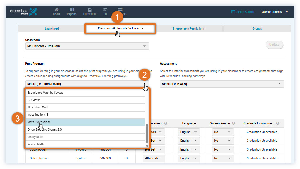 Math_New Settings_Classrooms & Student Preferences tab_Select Print Program.jpg