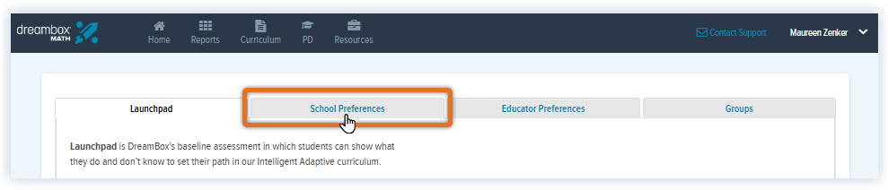 Math_Updated Settings_School Admin DreamBox Settings Tabs_Select School Preferences_Zenker.jpg