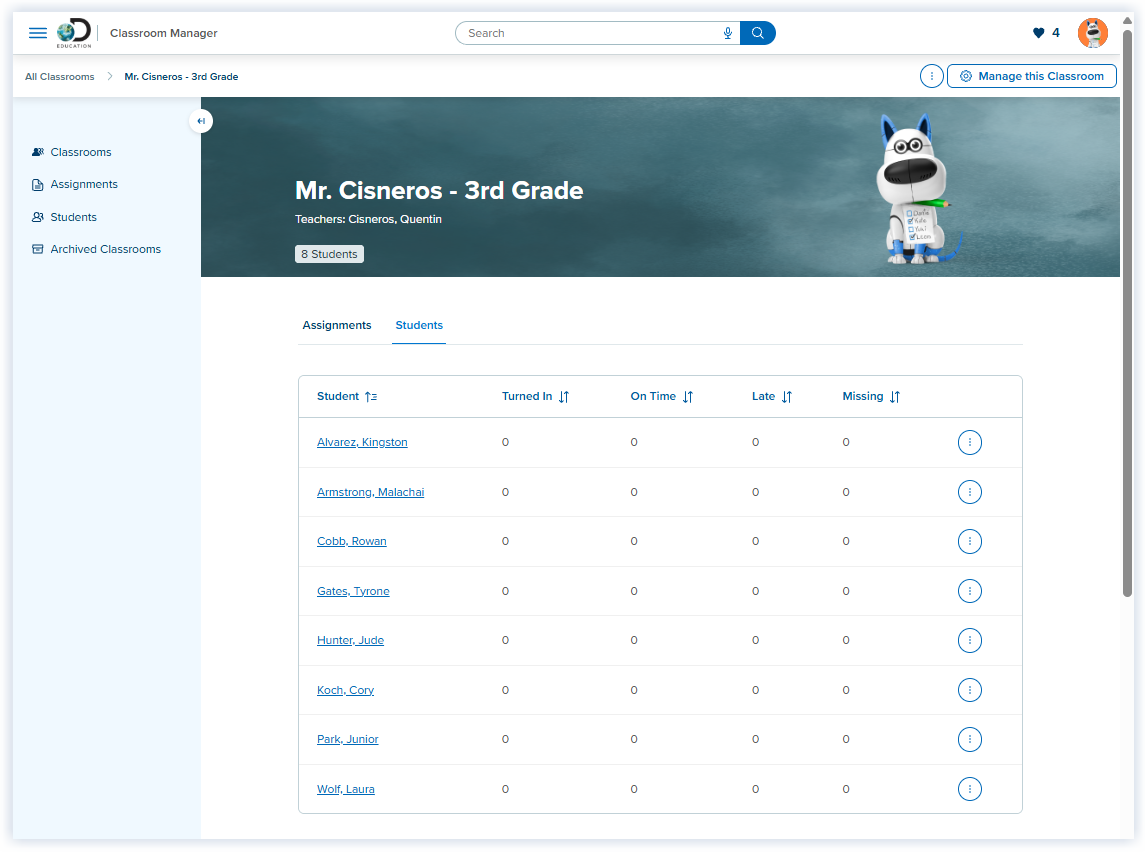 DE_Classroom Manager_Classroom Selected_Roster_Cisneros.png