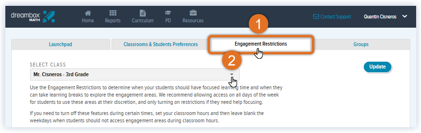 Math_DE Rostered settings_Engagement Restrictions_select tab and class.png