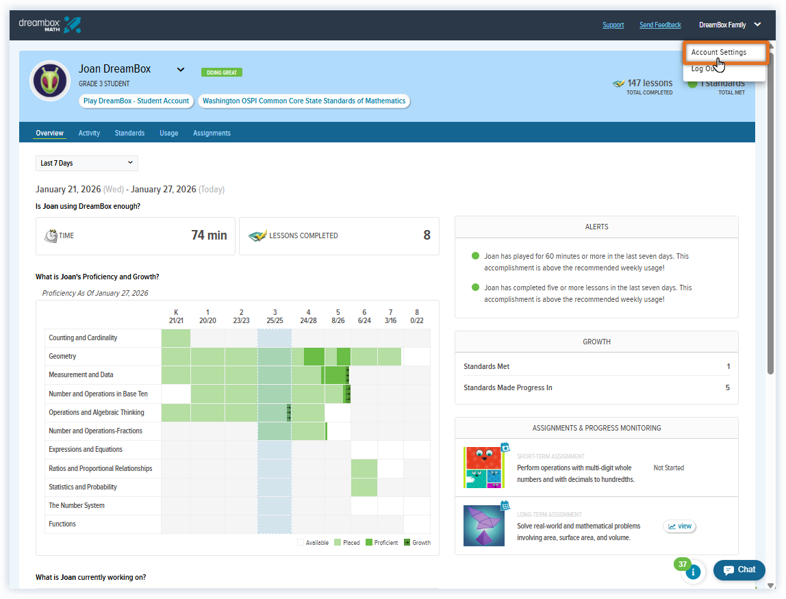 Math_Home Family Dashboard_Open Account Settings_full dashboard.png